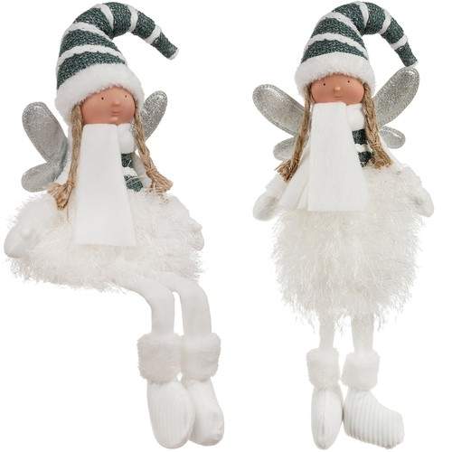 Julefe Fairy Figurine Sidende Dekoration til Jul