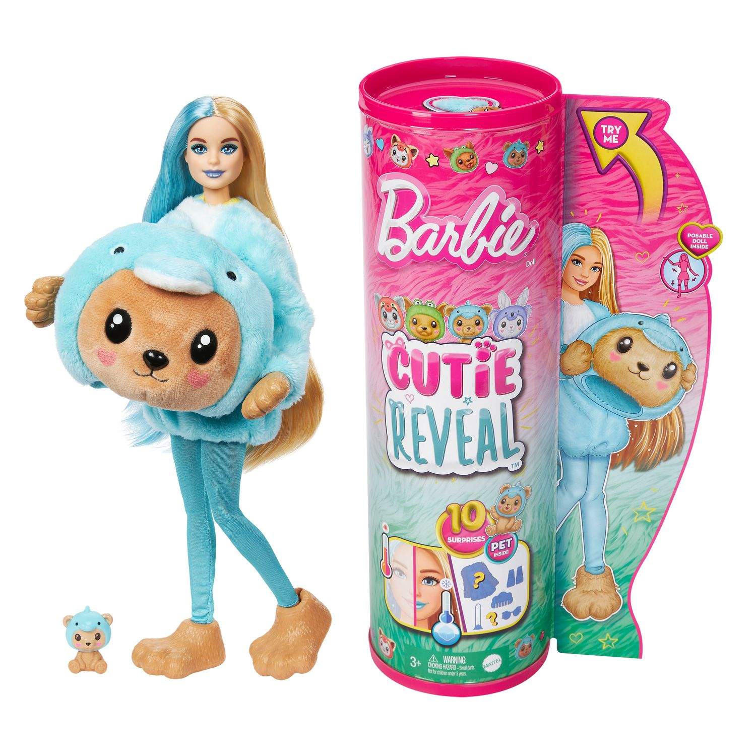 Barbie Cutie Reveal Kostume Cuties Dukke Blå billede