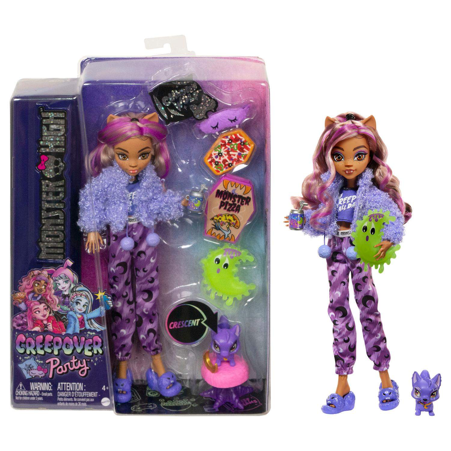 Alternativ bild 0 för Monster High Creepover Doll Clawdeen