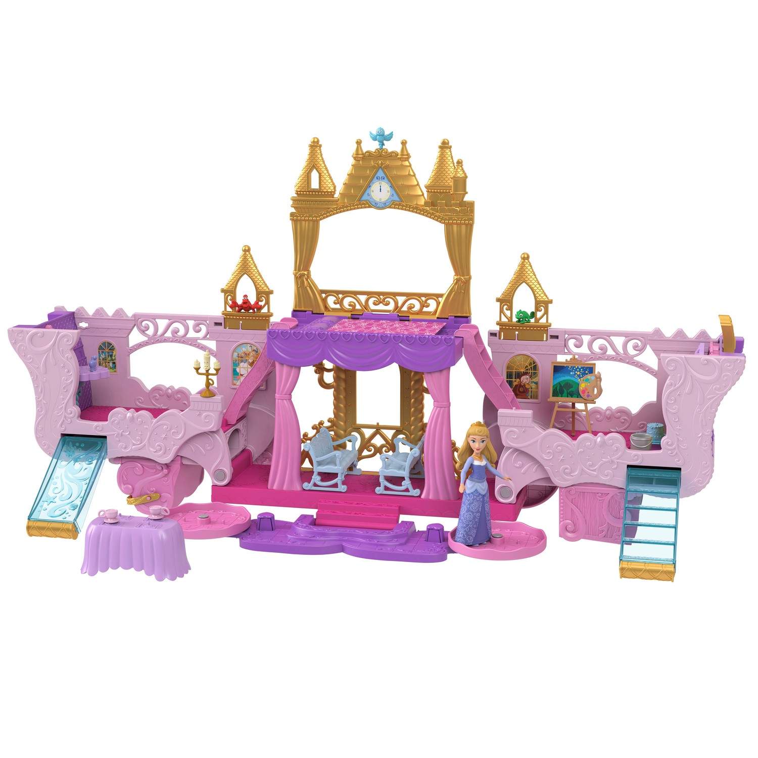Alternativ bild 1 för Disney Princess CARRIAGE TO CASTLE PLAYSET, Slott, 3 År, Multifärg, Plast