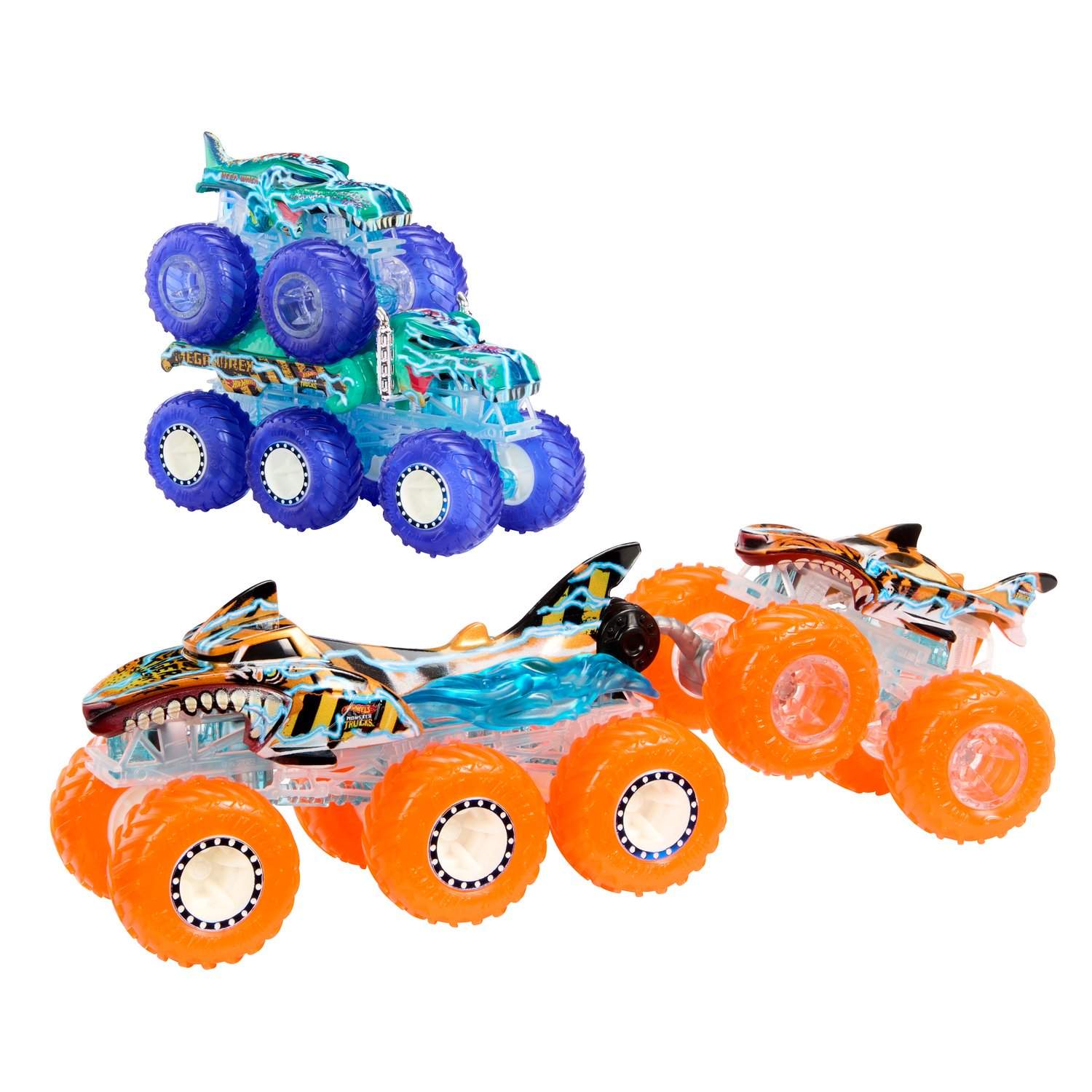 Alternativ bild 1 för Hot Wheels Monster Trucks Power Smashers - Truck & Big Rig Multipack