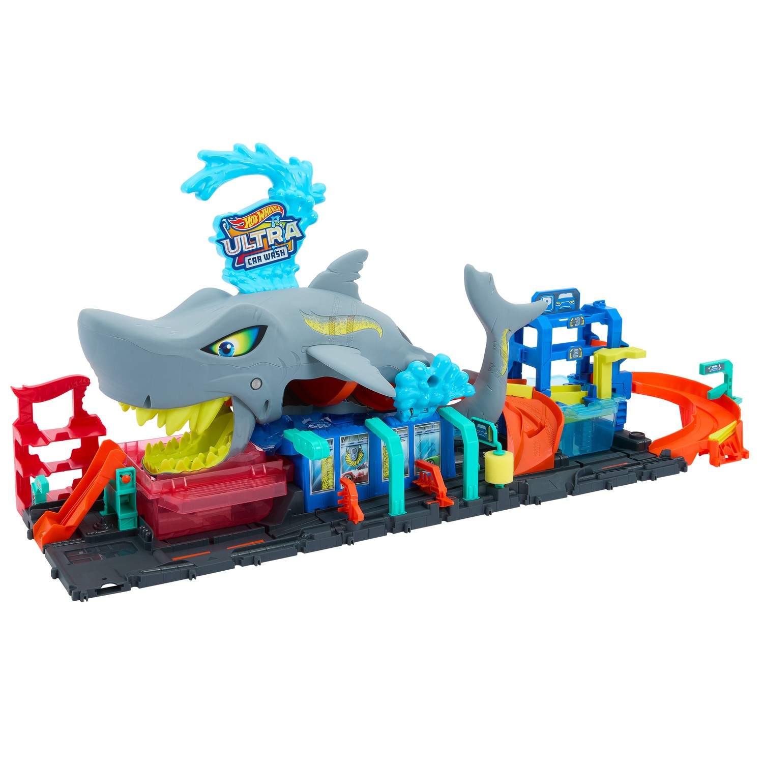 Alternativ bild 1 för Hot Wheels City Ultra Shark Car Wash