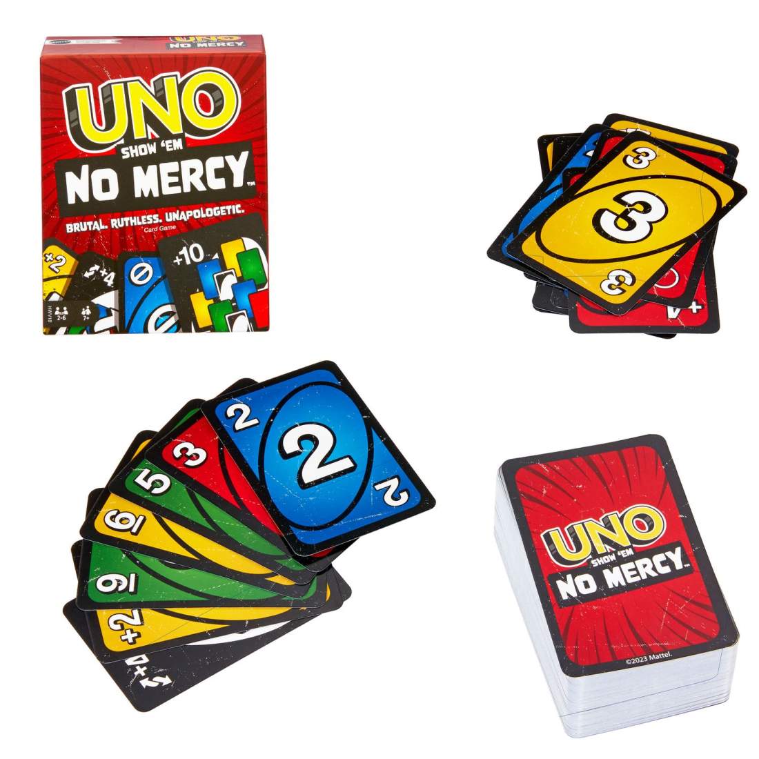 Uno No Mercy -Kortspel | Leksaker & Spel - Sällskapsspel - Kortspel | Pryloteket