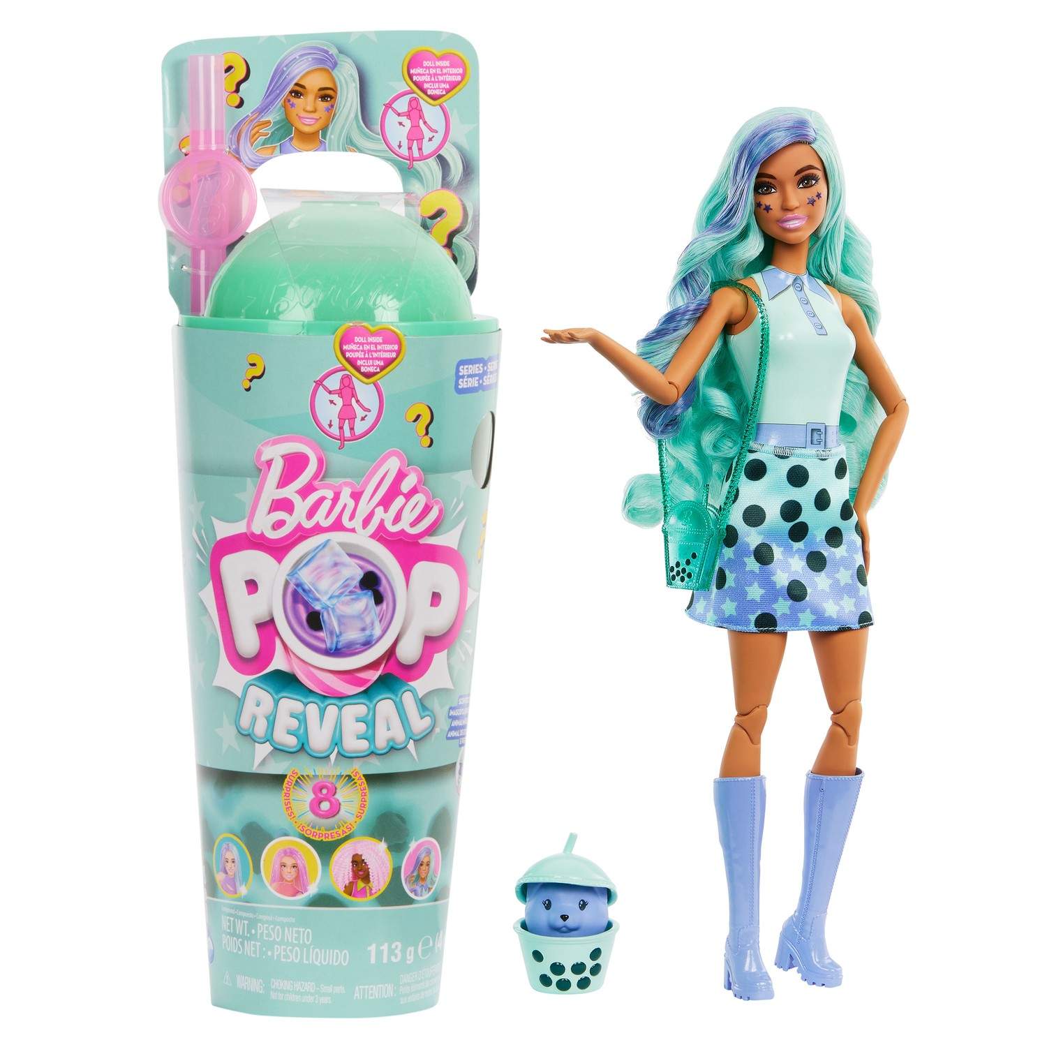 Barbie Pop Reveal Boba Green Tea | Leksaker & Spel - Leksaker - Leksaksfigurer & Dockor - Dockor - Barbie | Pryloteket