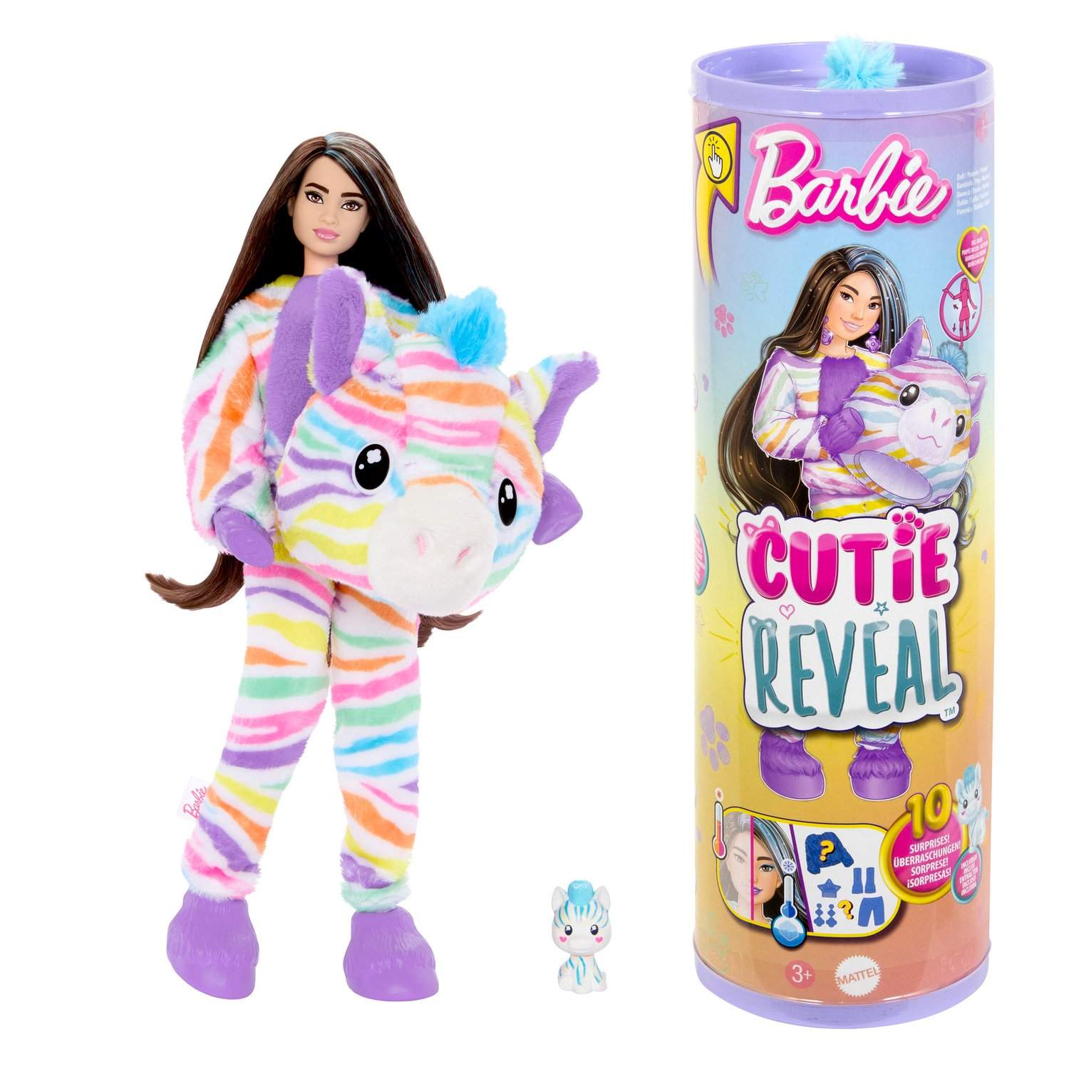 Barbie Cutie Reveal Color Dreams Zebra | Leksaker & Spel - Leksaker - Leksaksfigurer & Dockor - Dockor - Barbie | Pryloteket