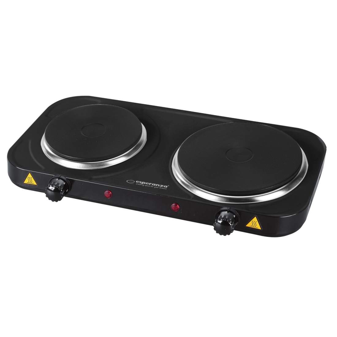 Elektrisk spis med två kokplattor