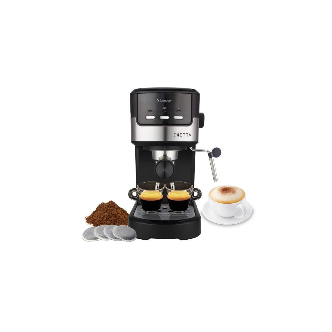 Espresso kaffemaskin - 2 i 1 | Hem & Hobby - Hem & Hushåll - Kök - Köksredskap - Övriga Köksredskap | Pryloteket