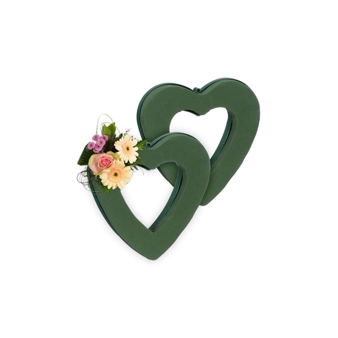 Blommigt skumhjärta set om 2 | Hem & Hobby | Pryloteket