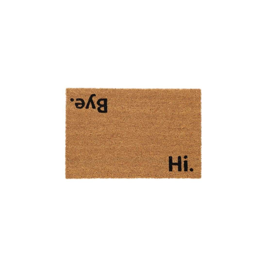 Dörrmatta i kokos ""Hej. Hejdå."" | Hem & Hobby - Hem & Hushåll - Inredning & Dekoration - Dörrmattor | Pryloteket