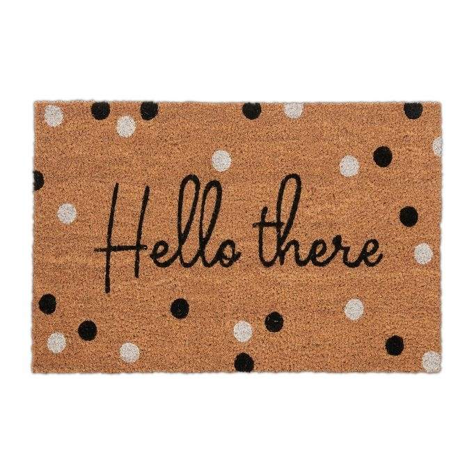 Dørmåtte i kokos "Hej der"