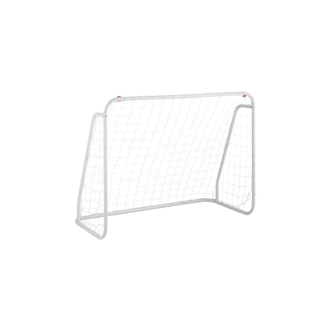 Vitt fotbollsmål med stålram | Sport & Fritid - Träning | Pryloteket