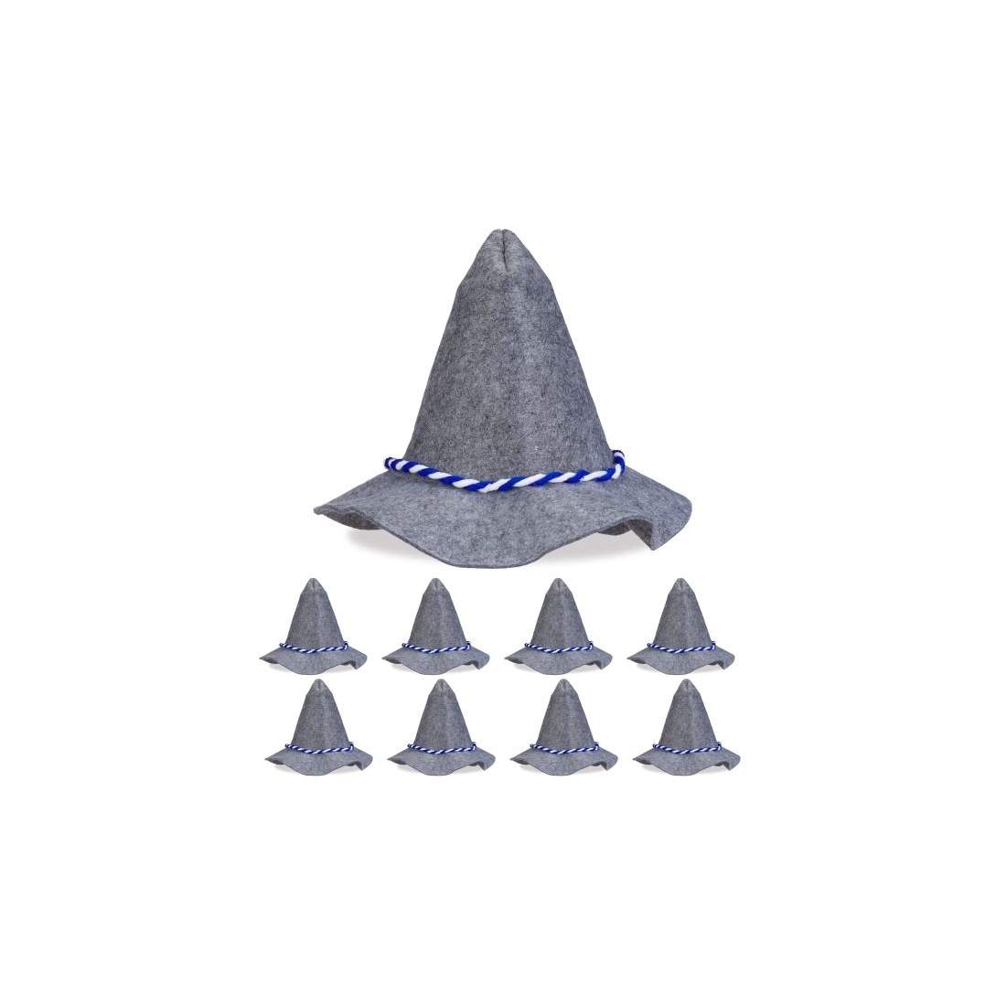 Seppelhatt med blå och vit sladd set om 9 st | Hem & Hobby | Pryloteket