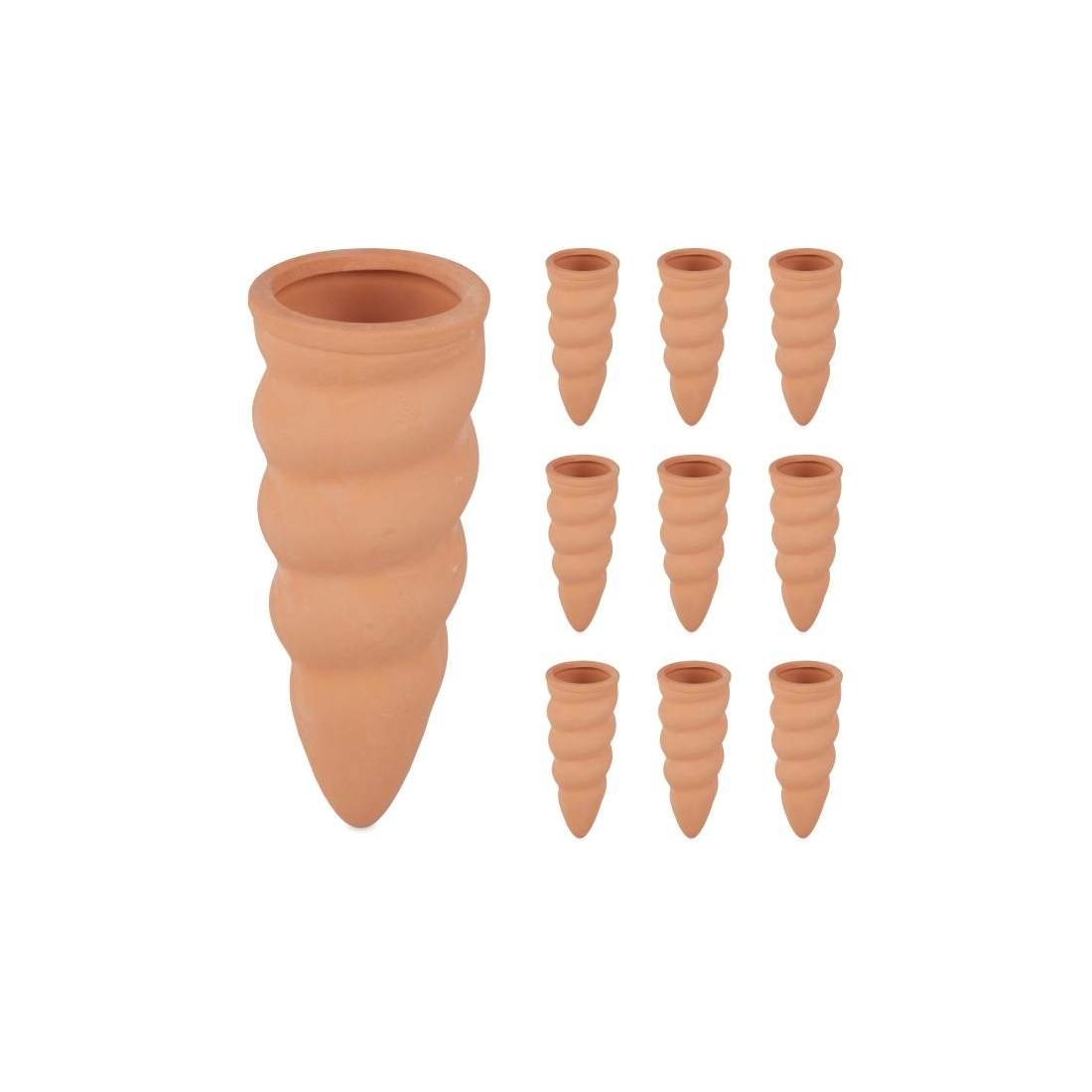 Böjda lerkottar i en uppsättning om 10 st | Hem & Hobby - Husdjur - Katt | Pryloteket