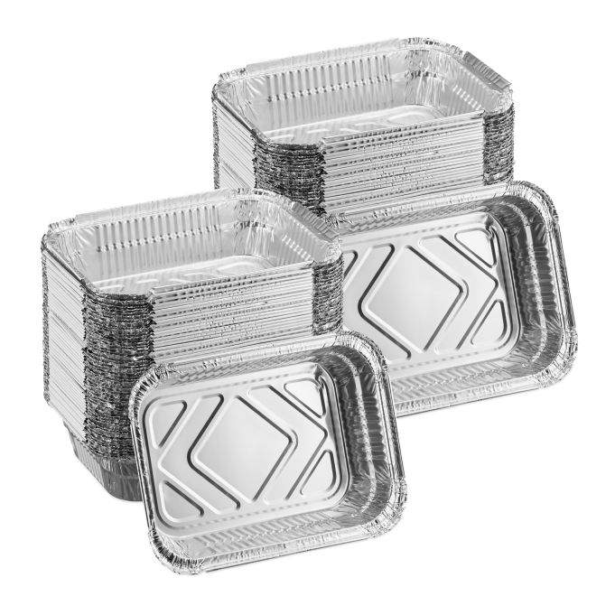 Grillbakke i aluminium, sæt med 100 stk
