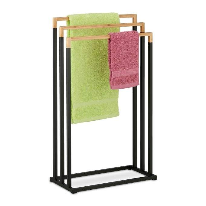 Håndklædestativ med 3 skinner