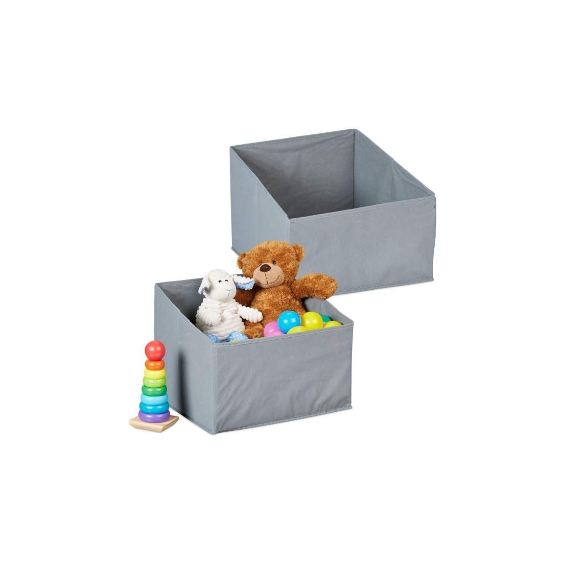 Förvaringsbox fleece set om 2 | Hem & Hobby - Resa & Semester - Organisering | Pryloteket