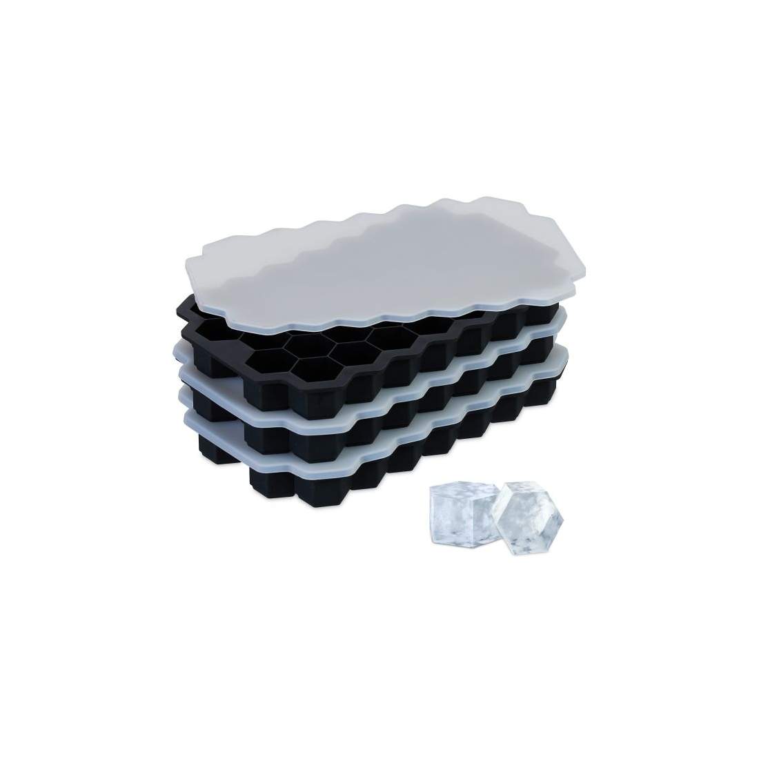 Silikon isbitsform set om 3 | Hem & Hobby - Hem & Hushåll - Kök - Köksredskap - Lock | Pryloteket