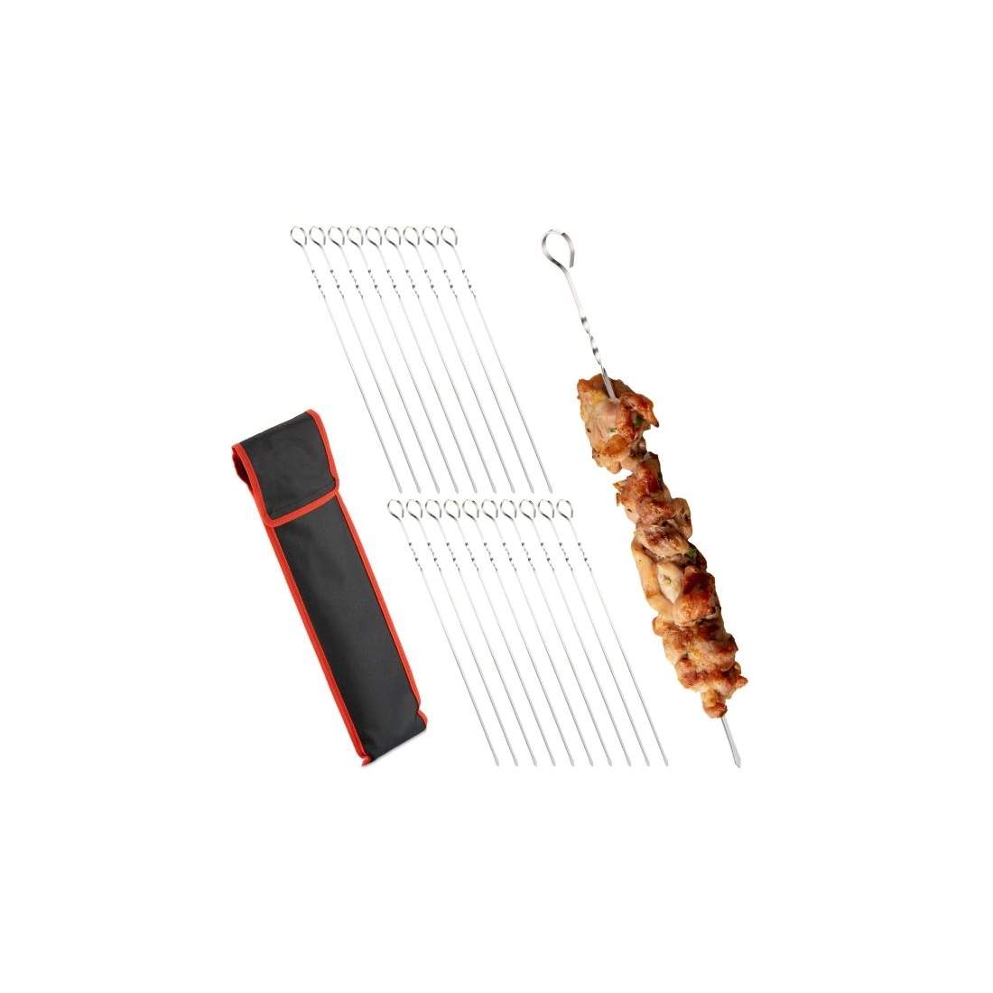 Grillspett i rostfritt stål i en uppsättning om 20 | Hem & Hobby | Pryloteket