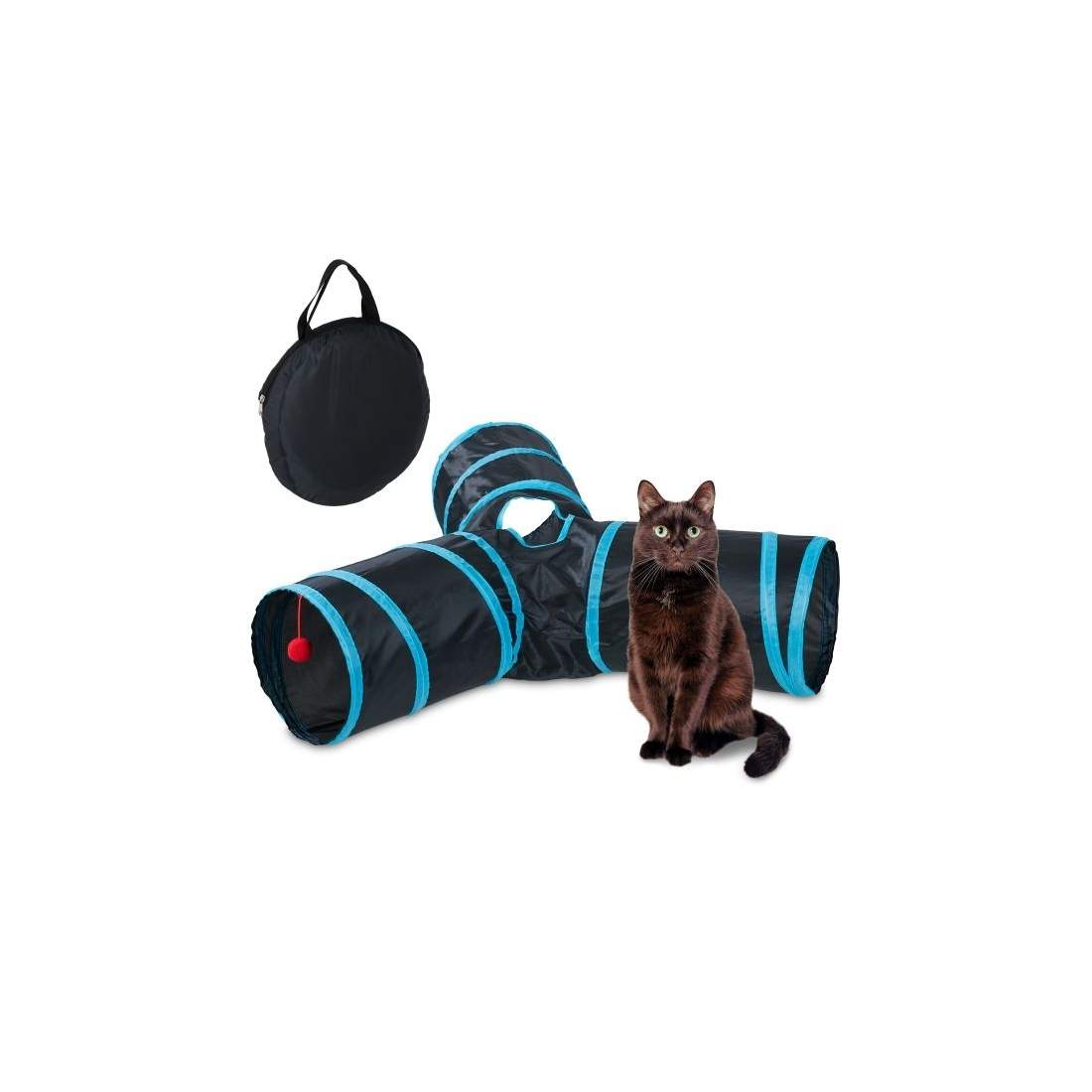 Hopfällbar katttunnel på 3 sätt | Elektronik - Tillbehör Mobil & Surfplatta - Mobiltillbehör - Mobilkablar - Tillbehör | Pryloteket