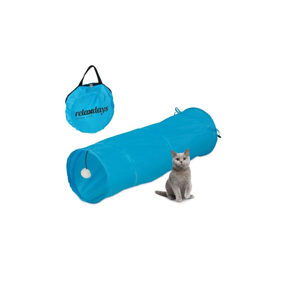 Hopfällbar katttunnel med leksaker | Hem & Hobby - Husdjur - Katt | Pryloteket