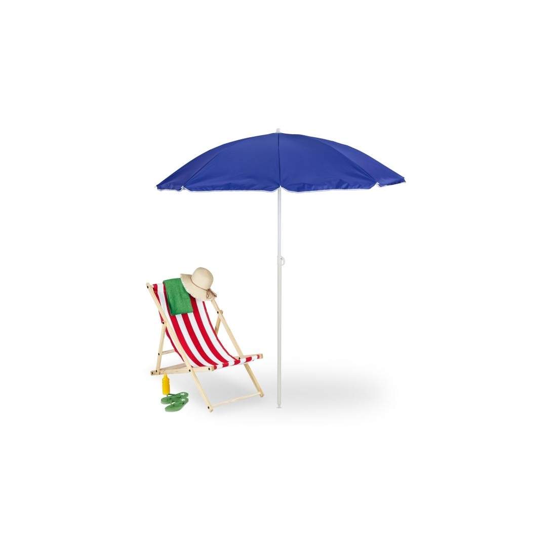 Blått parasoll 160 cm | Hem & Hobby - Hem & Hushåll - Trädgårdsartiklar - Parasoll | Pryloteket