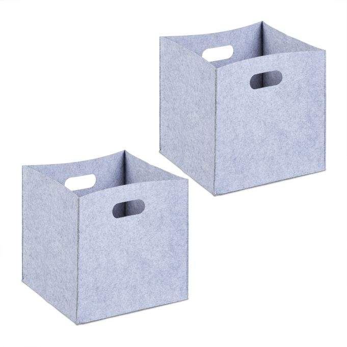 Filt opbevaringsboks - 2 stk