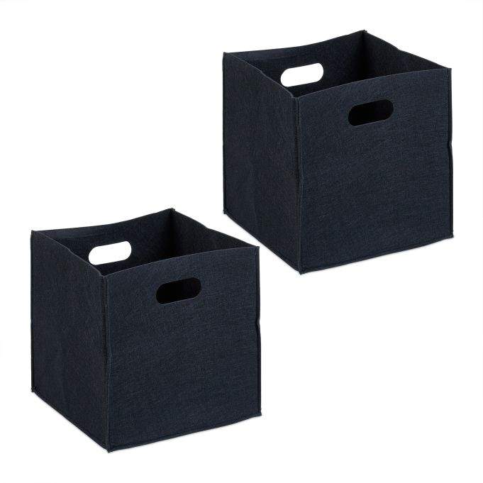 Filt opbevaringsboks - 2 stk