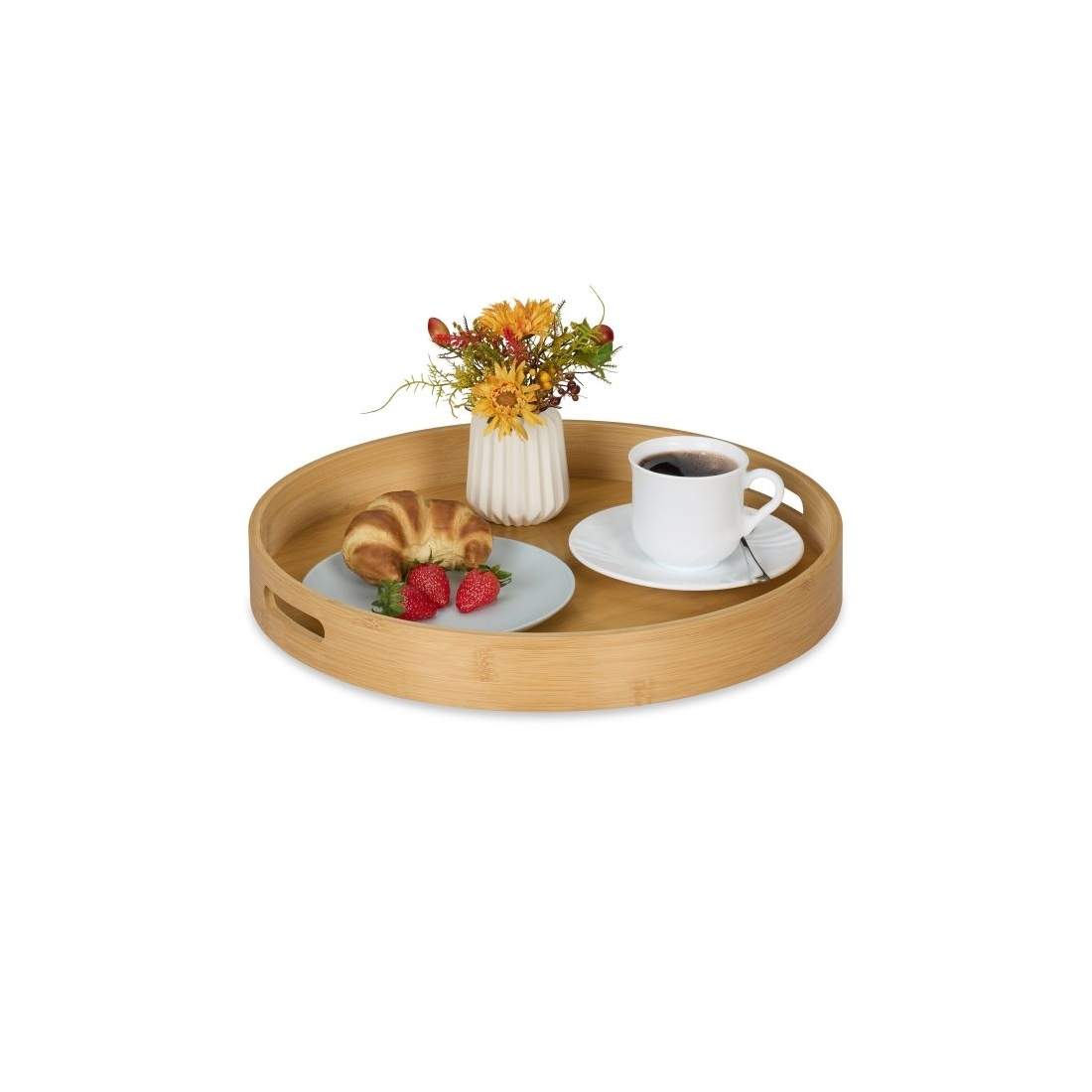 Rund bricka i bambu | Hem & Hobby - Hem & Hushåll - Kök | Pryloteket