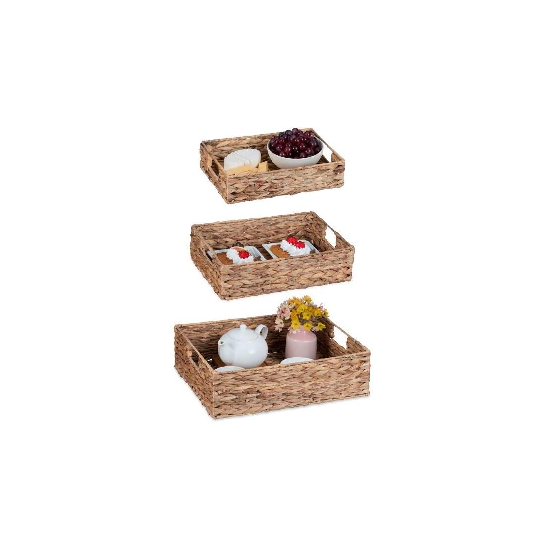 set med 3 brickor vattenhyacint | Hem & Hobby - Hem & Hushåll - Badrum | Pryloteket