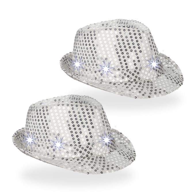 Paillethatte LED sæt med 2 stk