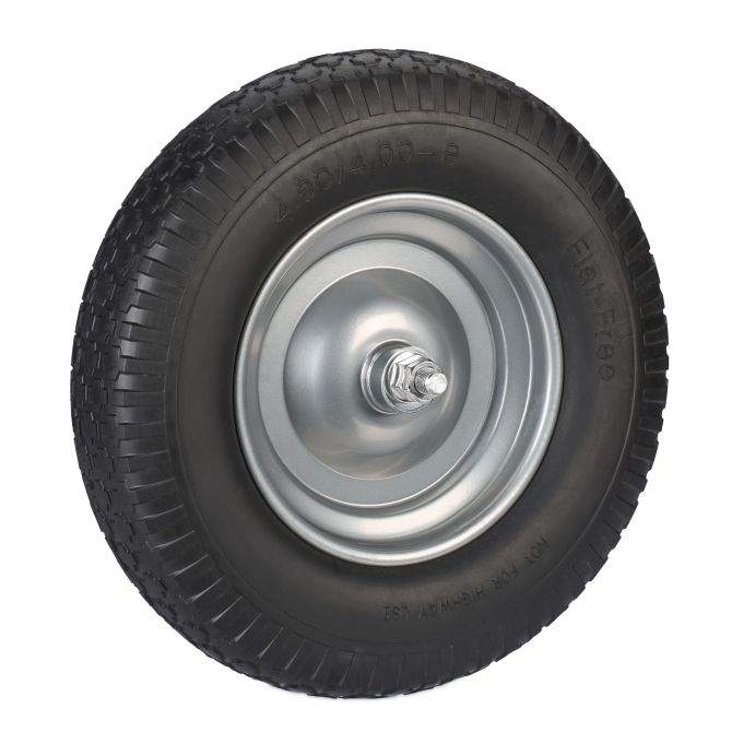 Hjul til trillebør 4.00-8 med aksel