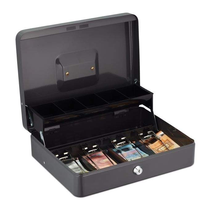 Låsbar pengeskuffe