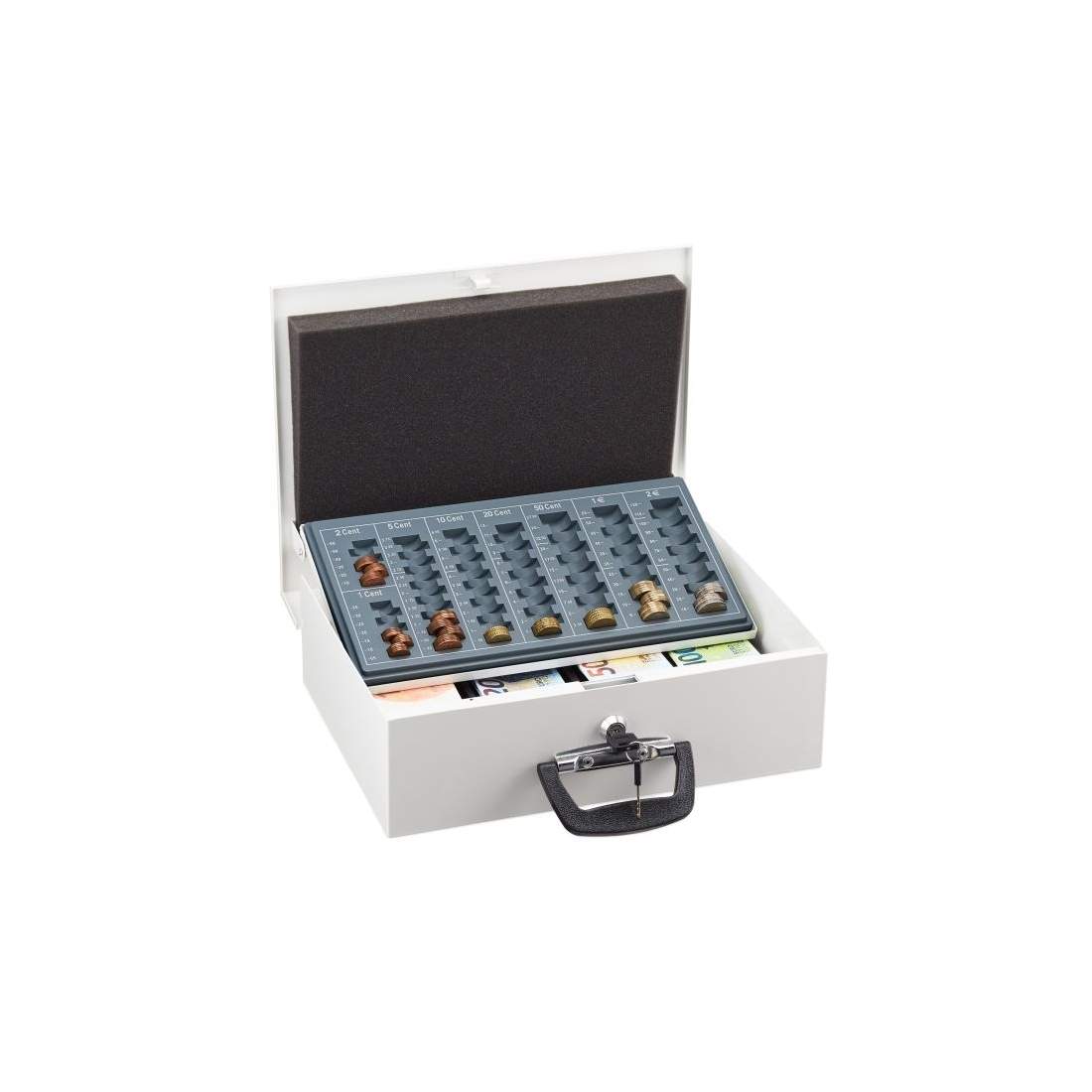 Kassalåda med mynträknare