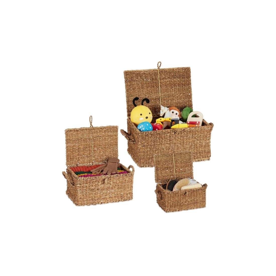 förvaringsbox i 3 delar med lock | Hem & Hobby - Resa & Semester - Organisering | Pryloteket