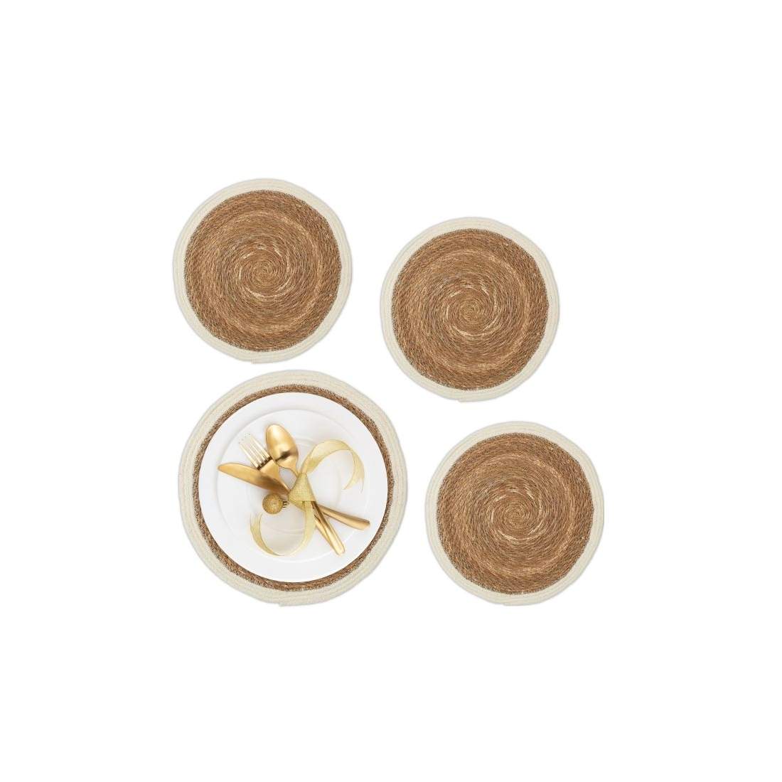 Vävda bordstabletter 4 delar | Hem & Hobby | Pryloteket