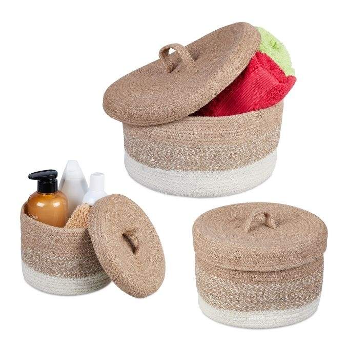 opbevaringskurv i 3 dele