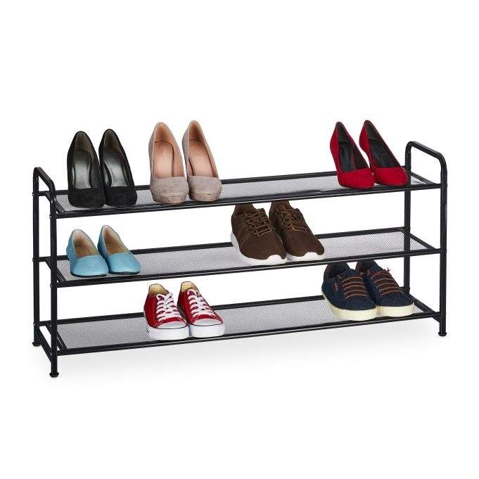 Metal skohylde til 12 par sko