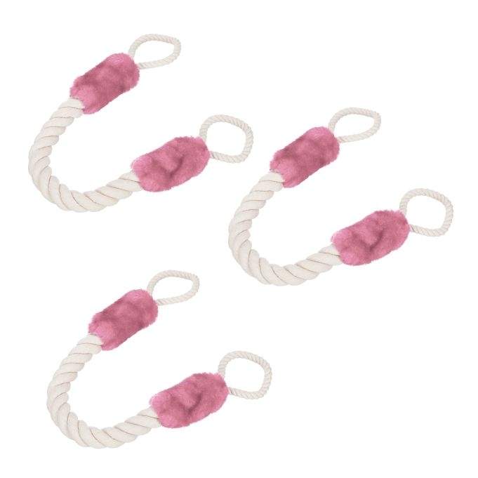 Beskyttelsesclips til dørsnor sæt af 3 pink