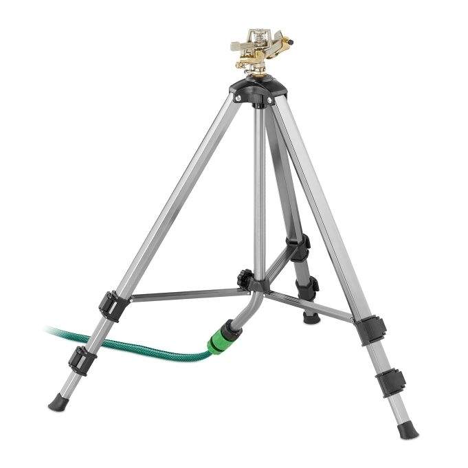 Pulsationssprinklere med stativ i gråt sølv