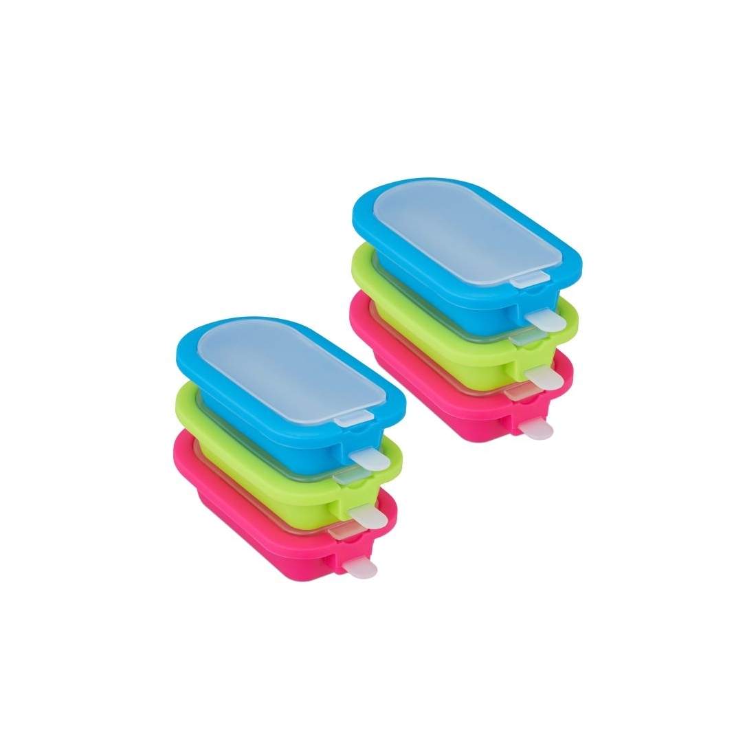 Uppsättning med 6 isformar i silikon | Hem & Hobby - Hem & Hushåll - Kök - Köksredskap - Isformar | Pryloteket