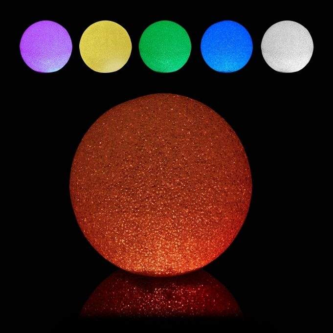 LED lyskugle med farveskift 20 cm