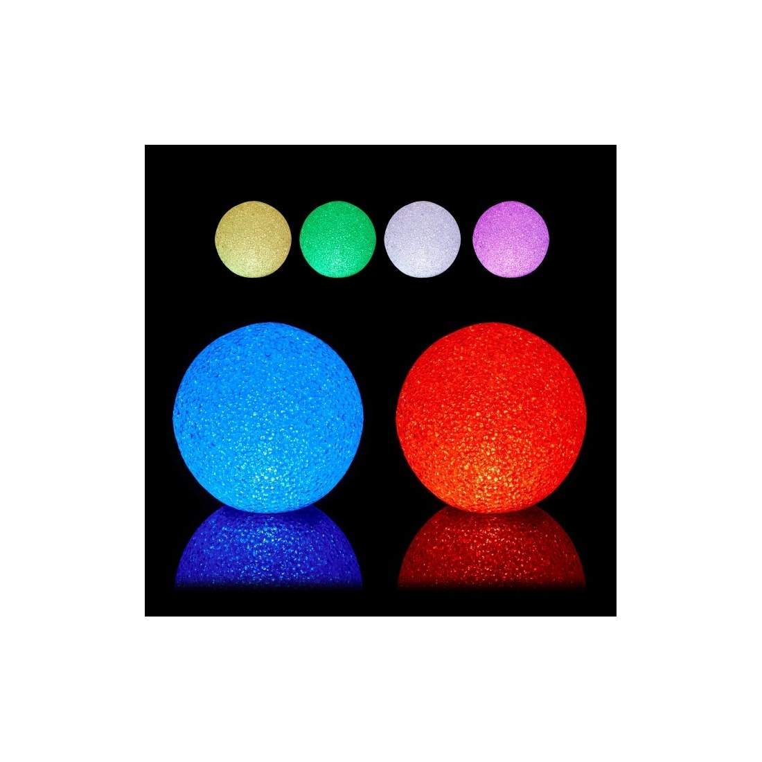 LED-kullampa med färgbytessats om 2 | Hem & Hobby - Hem & Hushåll - Sovrum - Nattlampor | Pryloteket