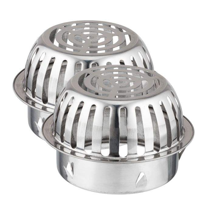 Tagrendebeskytter i rustfrit stål, 2 stk