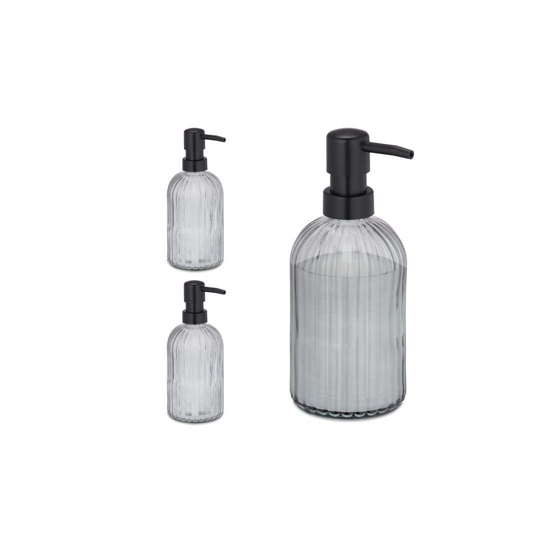 Tvålbehållare i glas om 3 | Elektronik - Tillbehör Mobil & Surfplatta - Mobiltillbehör - Mobilkablar - Tillbehör | Pryloteket