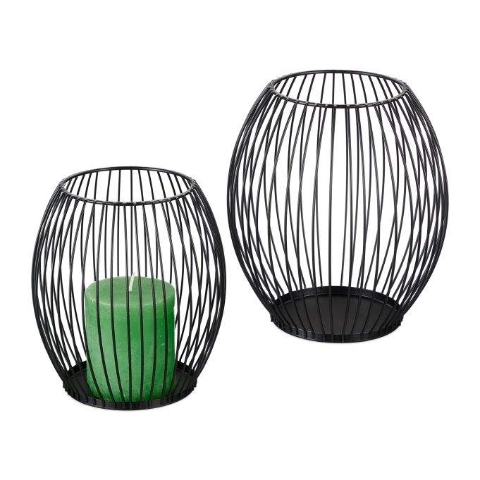 Oval lysestage, 2 stk