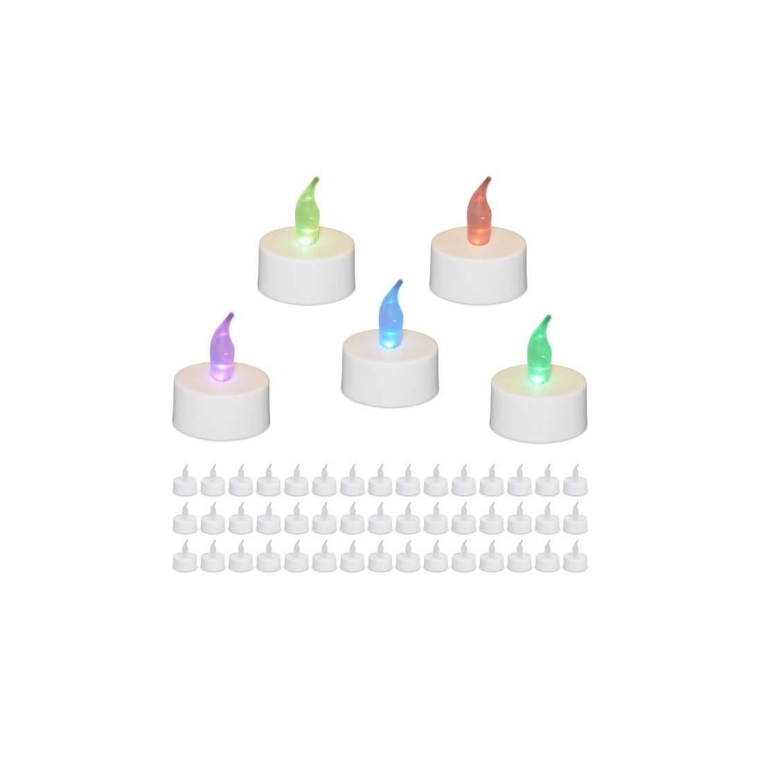 LED-värmeljus med färgskiftning, 50 st | Hem & Hobby | Pryloteket