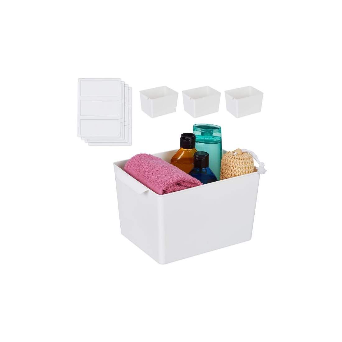 Fyrkantig förvaringslåda i set om 4 | Hem & Hobby - Resa & Semester - Organisering | Pryloteket
