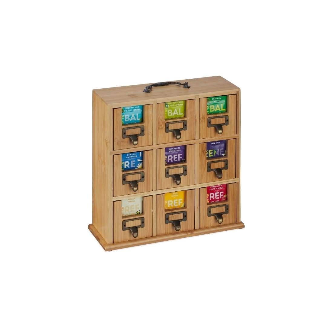 Bambu tehållare med 9 fack | Hem & Hobby - Hem & Hushåll - Kök | Pryloteket
