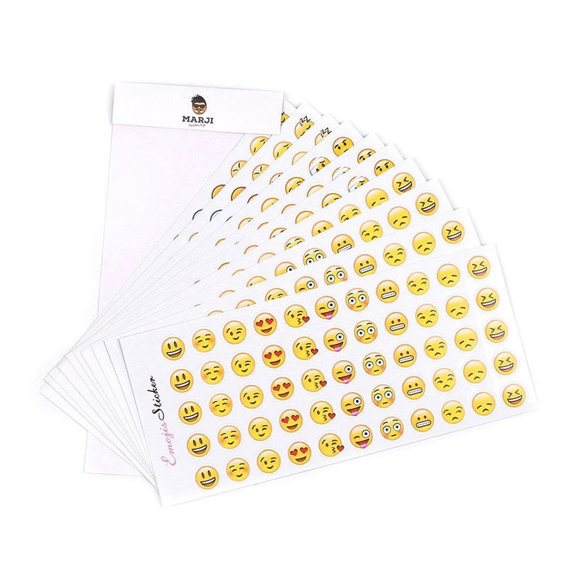 Emoji klistermærker - 33 forskellige motiver