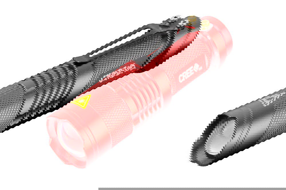 LED-Lommelygte CREE Ultrafire - Rød